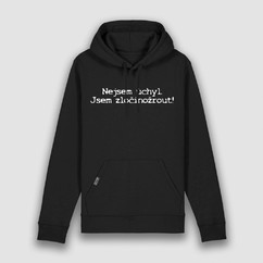 Mikina hoodie „Nejsem úchyl. Jsem zločinožrout!“ černá