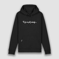 Mikina hoodie „To je nepříjemný...“ černá